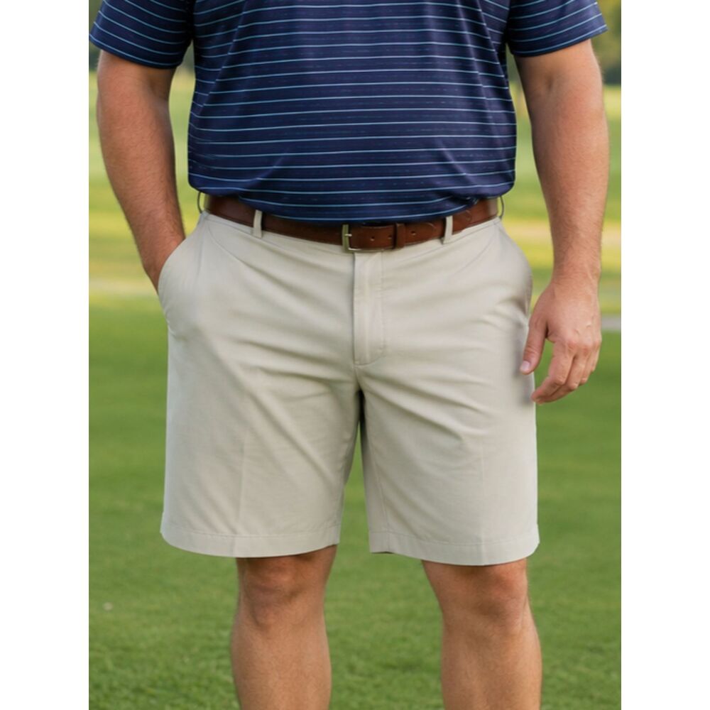 John W. Nordstrom Men’s Khaki Chino Golf Shorts 40W Flat Front Casual